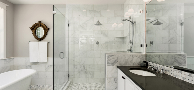 bathroom shower door installation in Huntington Park