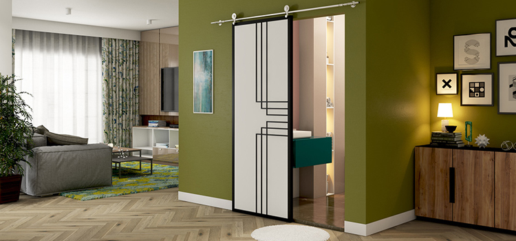 sliding bathroom door installation in Huntington Park